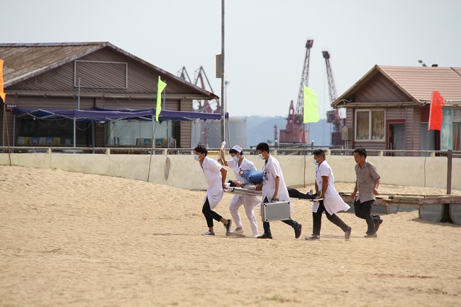 广西举行海洋灾害应急演练