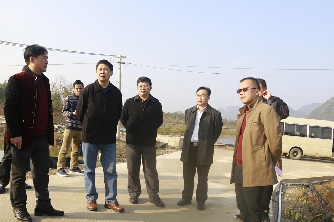 自治区海洋和渔业厅党组书记席扬一行调研桂林渔业发展情况
